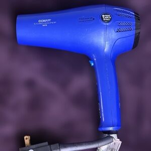 Conair Cord-Keeper 1875 Blue Hair Dryer with Retractable Cord